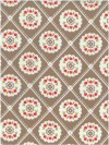 Brocante flower diamond naturel pvc