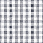 Tafelkleed ruitje aquarel donkergrijs