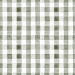 Tafelkleed ruitje aquarel olijfgroen