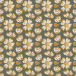 Tafelkleed Indonesian multi green-ocher