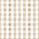 Tafelkleed ruitje aquarel beige