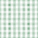 Tafelkleed ruitje aquarel groen