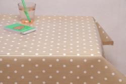 Polka dot PVC linen