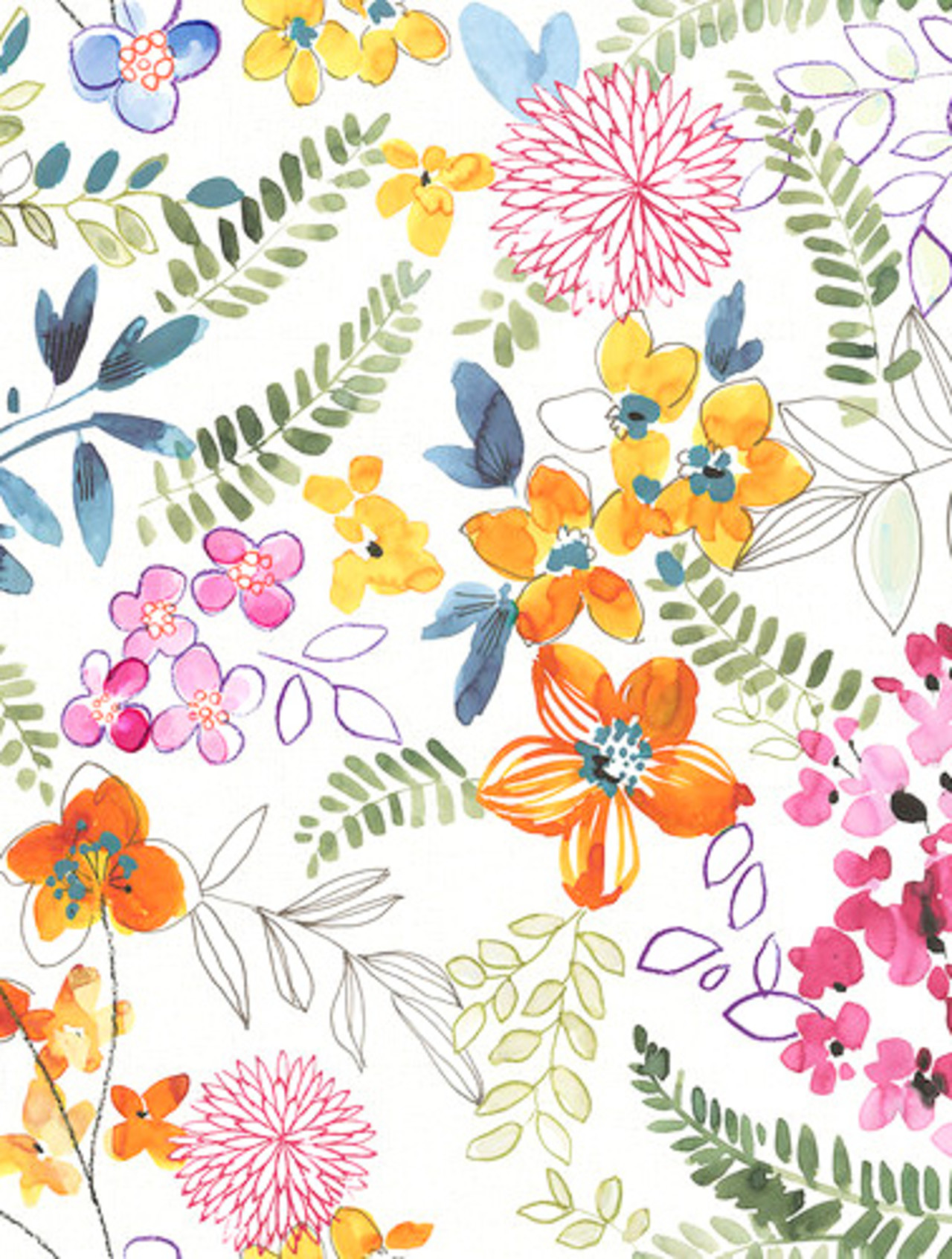 Tafelzeil Eunice flowers