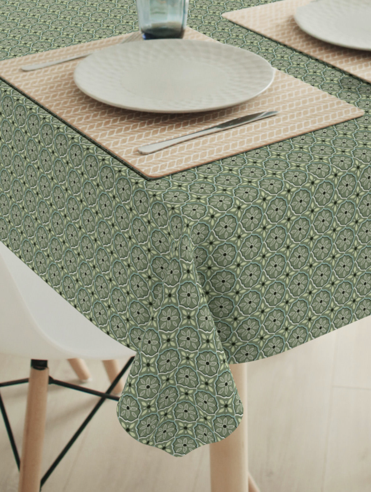 Tafelkleed Suuz grijsgroen