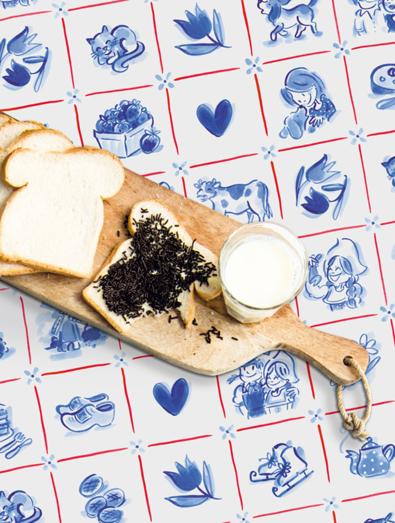 Delfts Blond tafelzeil