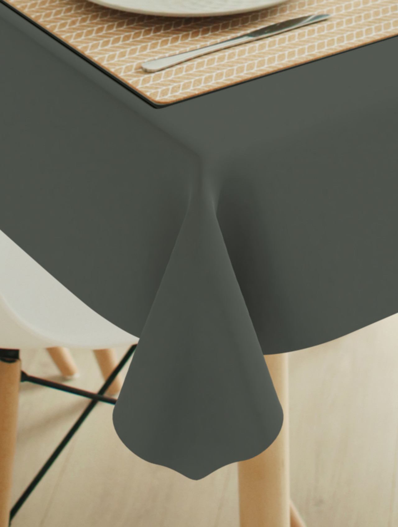 Tafelkleed Amaze uni ebony