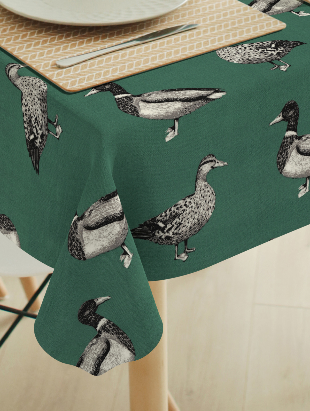 Duck PVC petrol groen