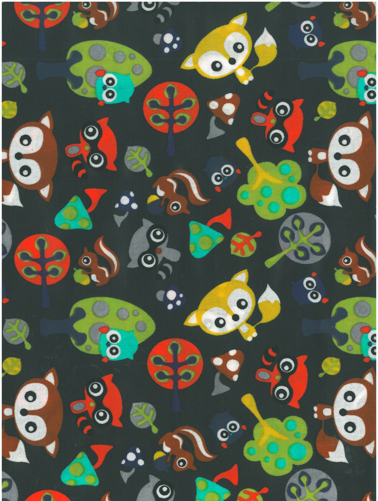 Fox forest green pvc