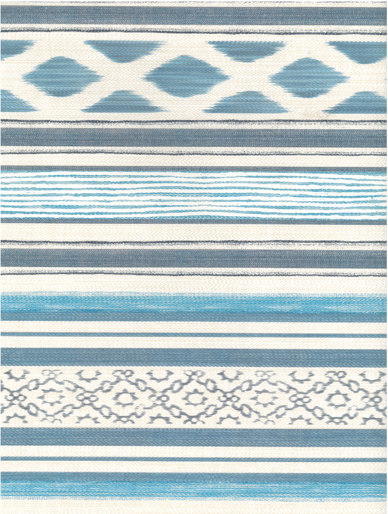 Streep Diara blauw geweven rug