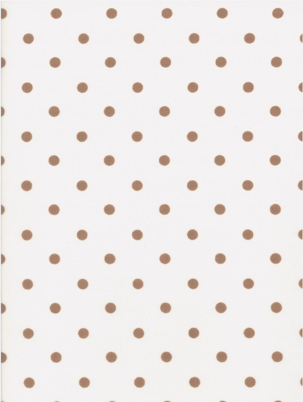 Polka dot PVC cappuccino