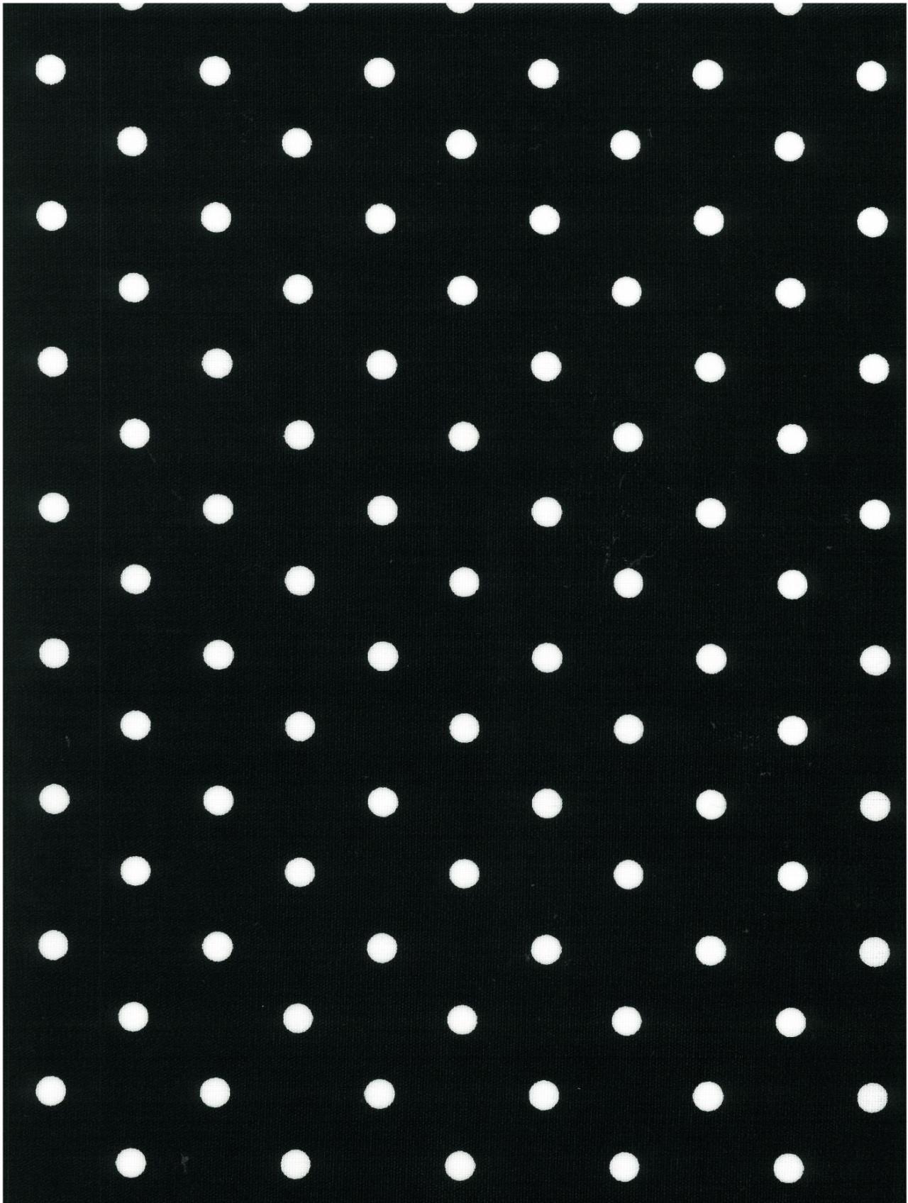 Polka dot PVC zwart