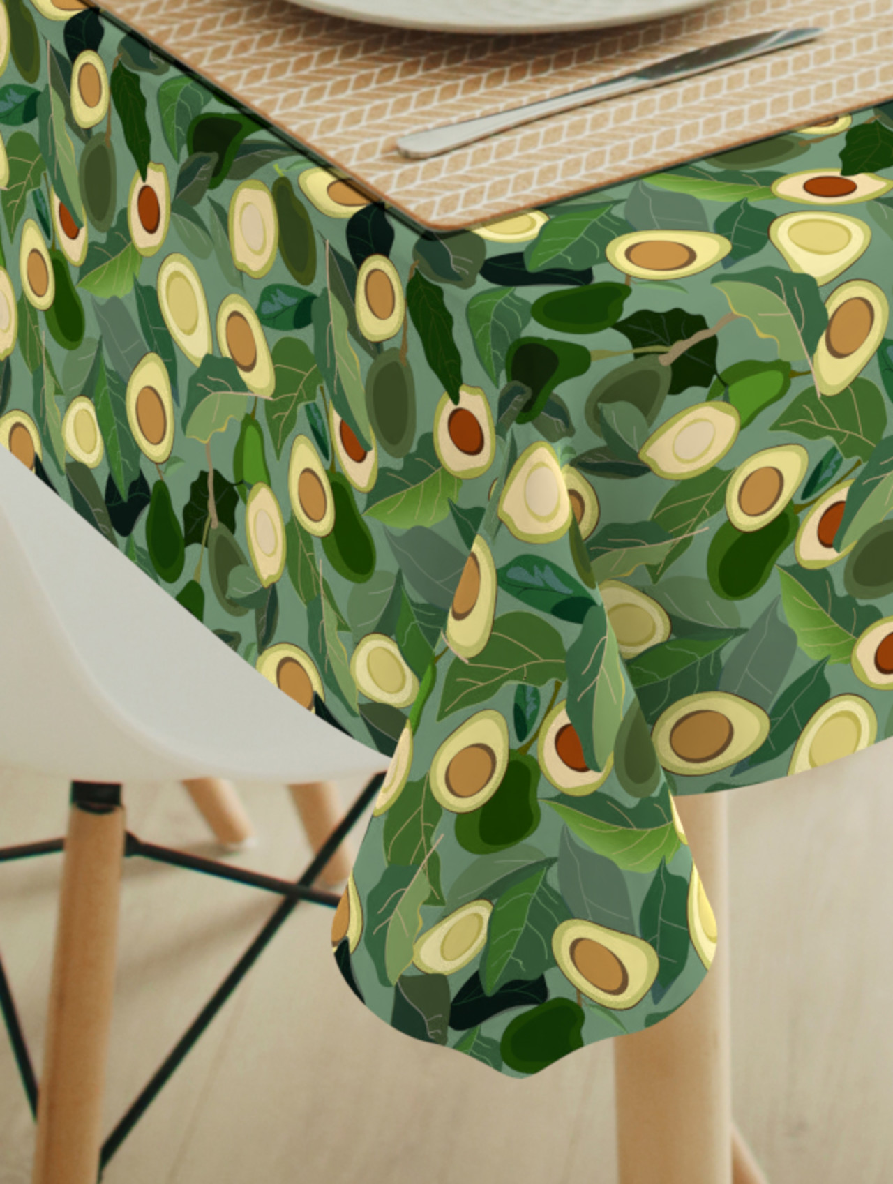 Tafelkleed Avocado green
