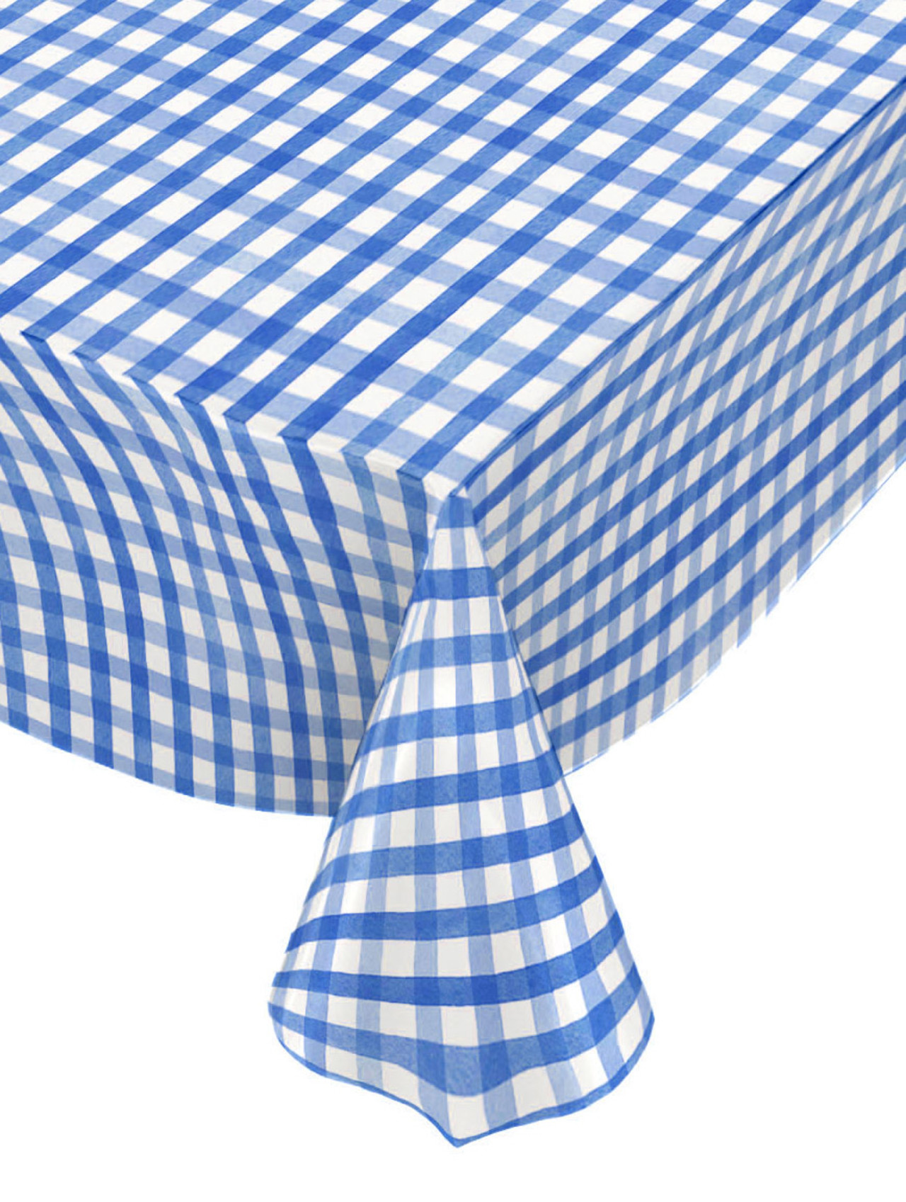 Tafelzeil ruit helderblauw aquarel