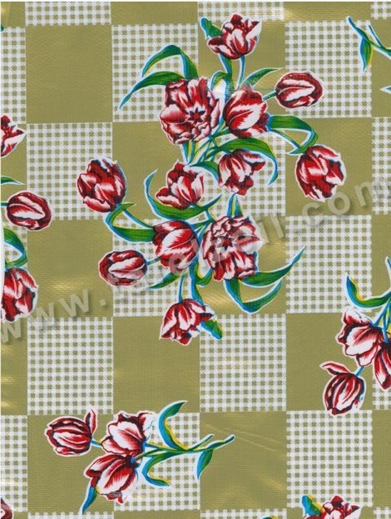 Tulp op ruit goud mex