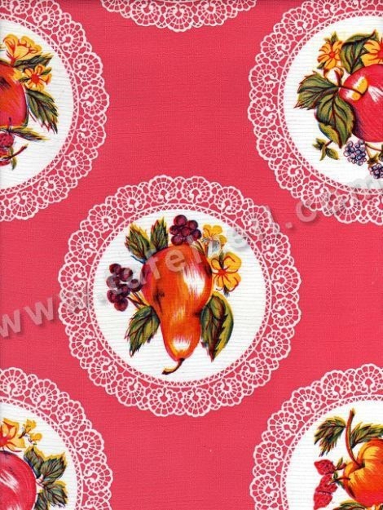 Kantcirkel fruit roze