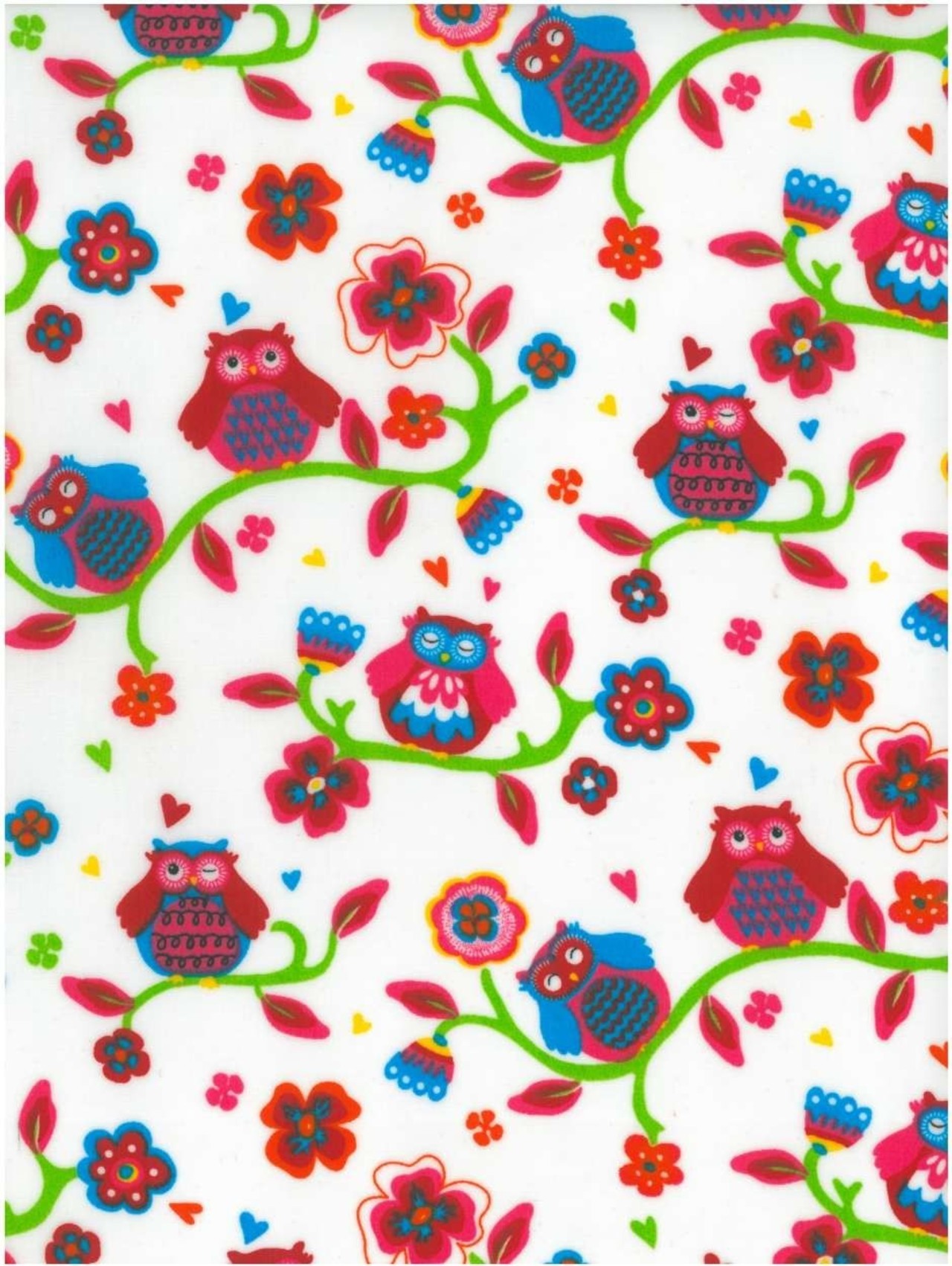 Uiltje wit-multi pvc