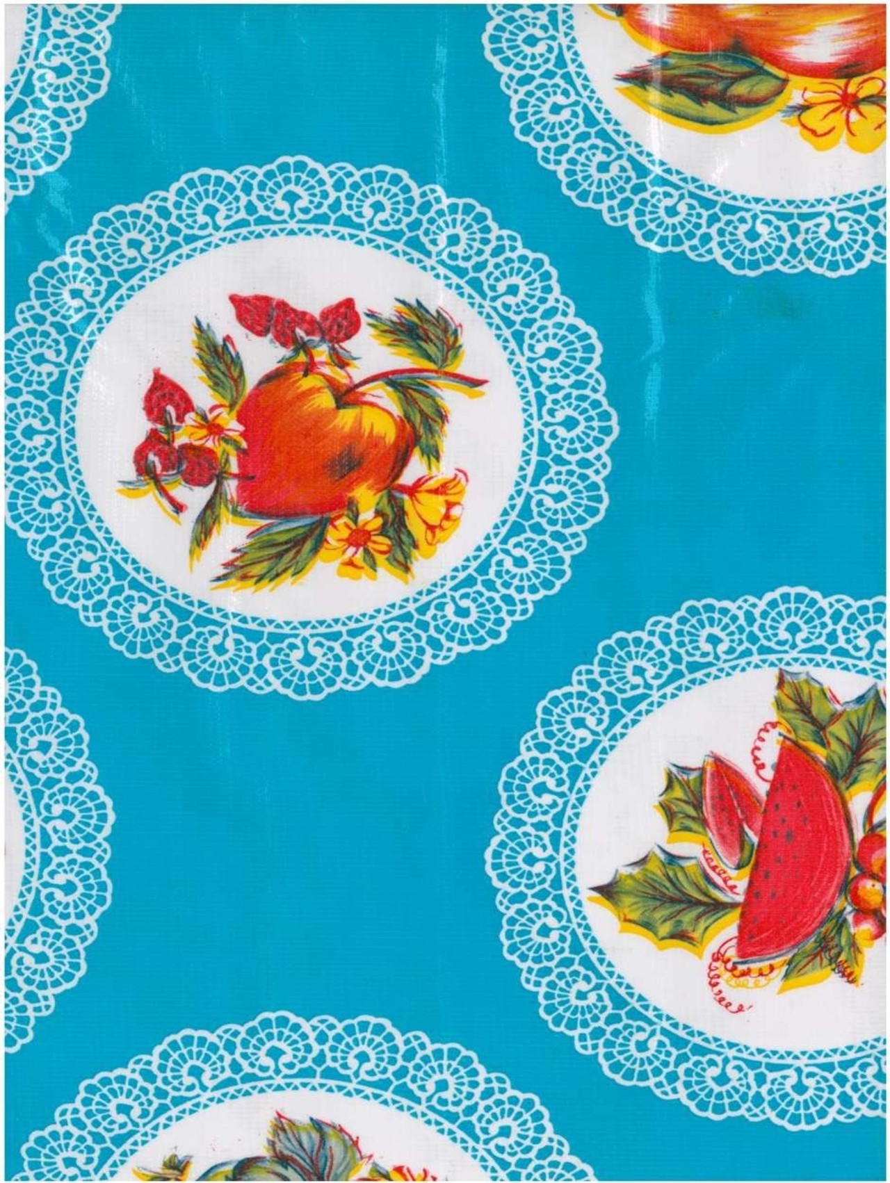 Kantcirkel fruit aquablauw