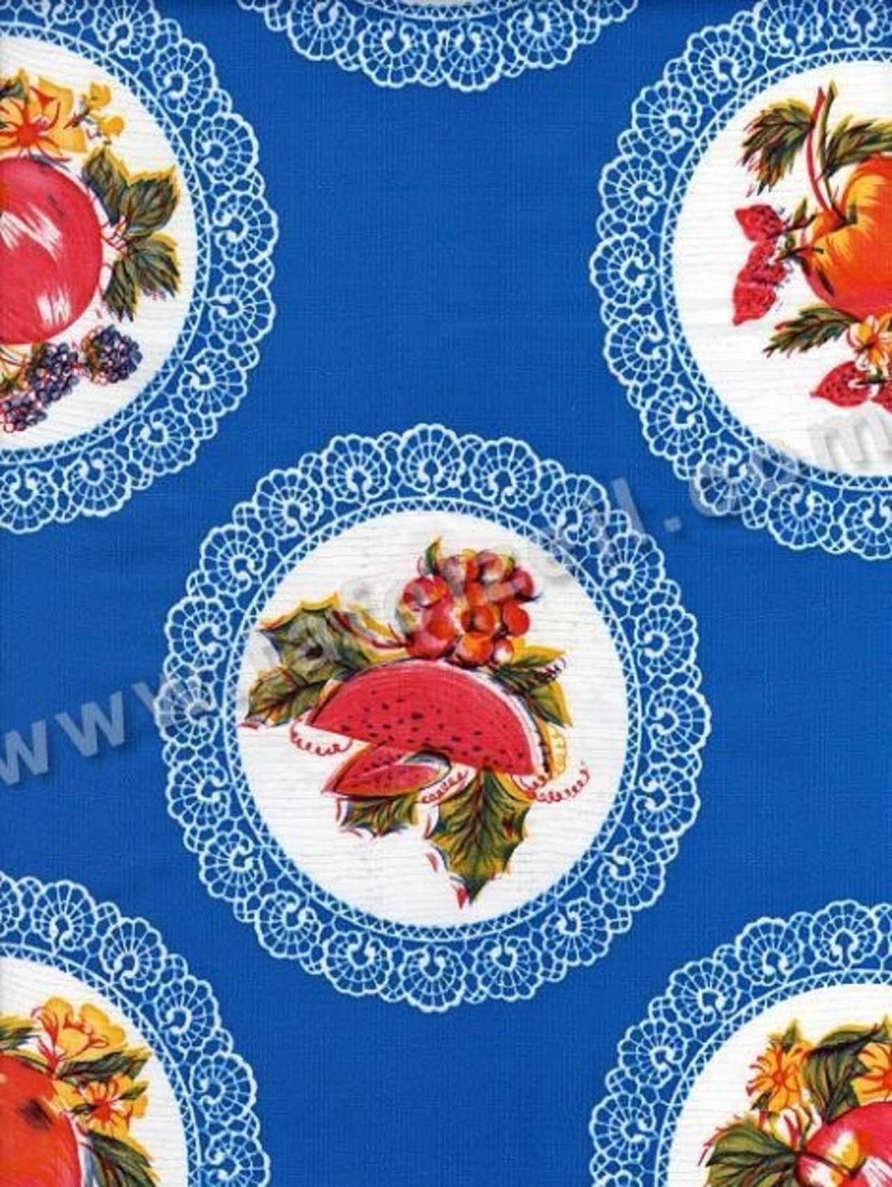 Kantcirkel fruit hollandblauw