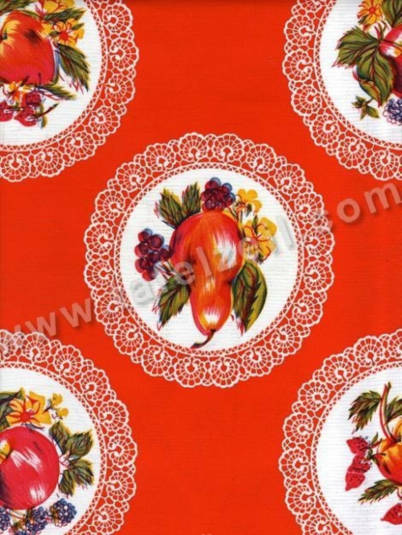 Kantcirkel fruit oranje