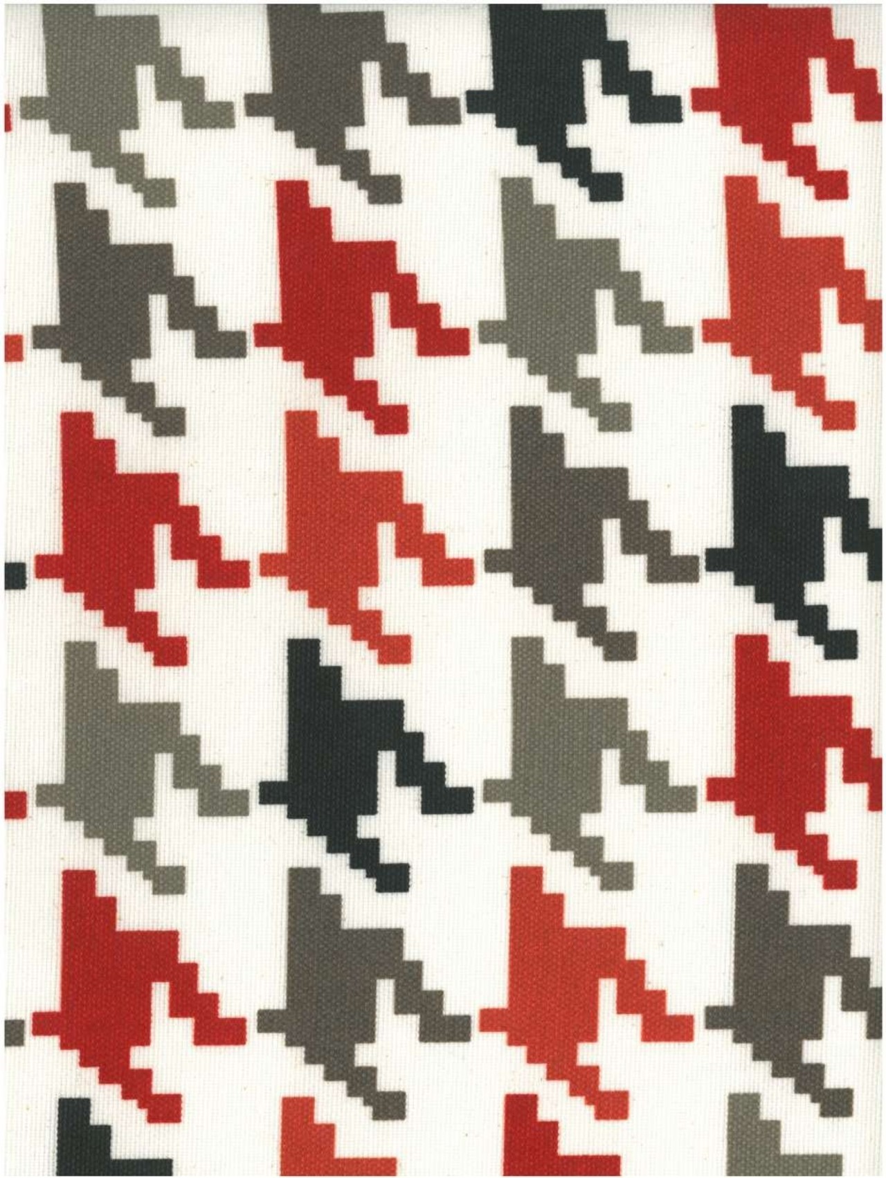 Pied de poule rood-bruin 280 cm