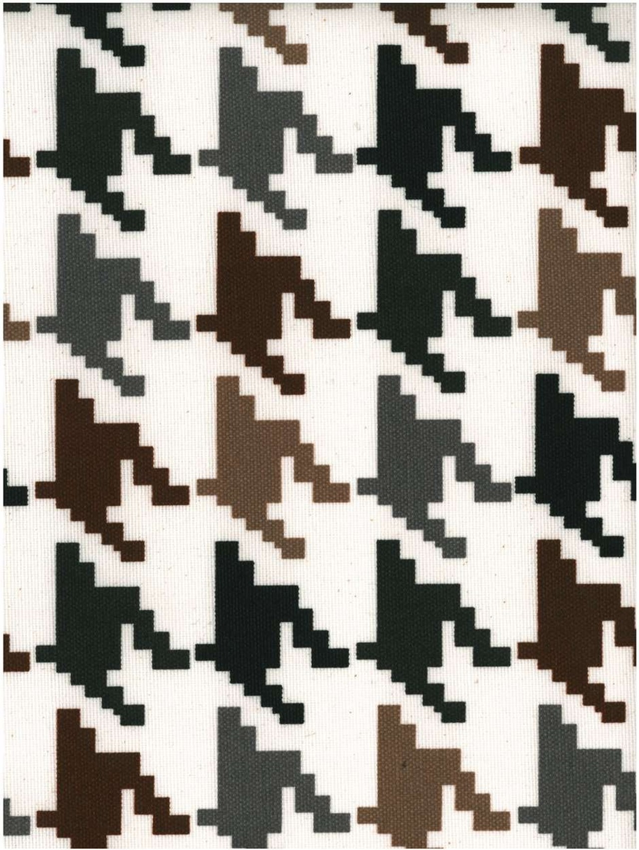 Pied de poule taupe-bruin 280 cm