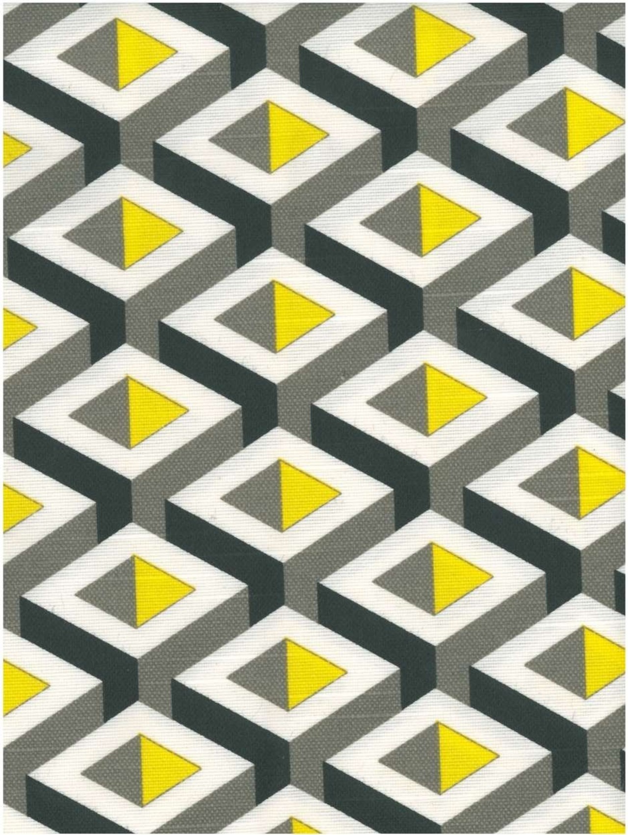 Graphic triangles grijs-geel gtl 280 cm 