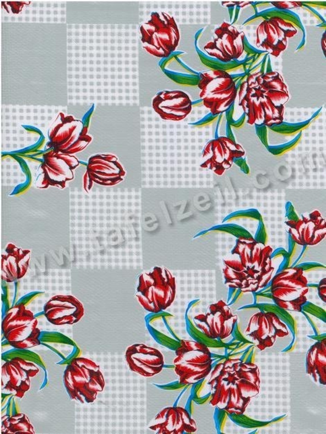 Tulp op ruit zilver mex