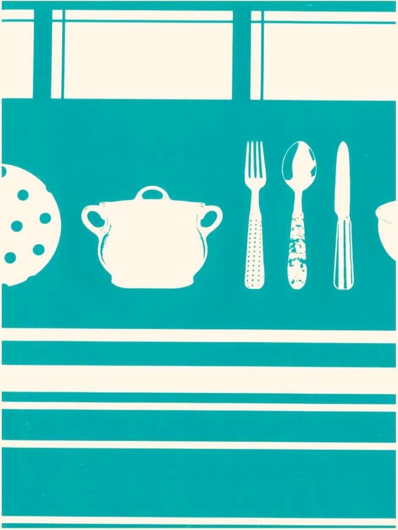 Keukengerei ruit petrol  