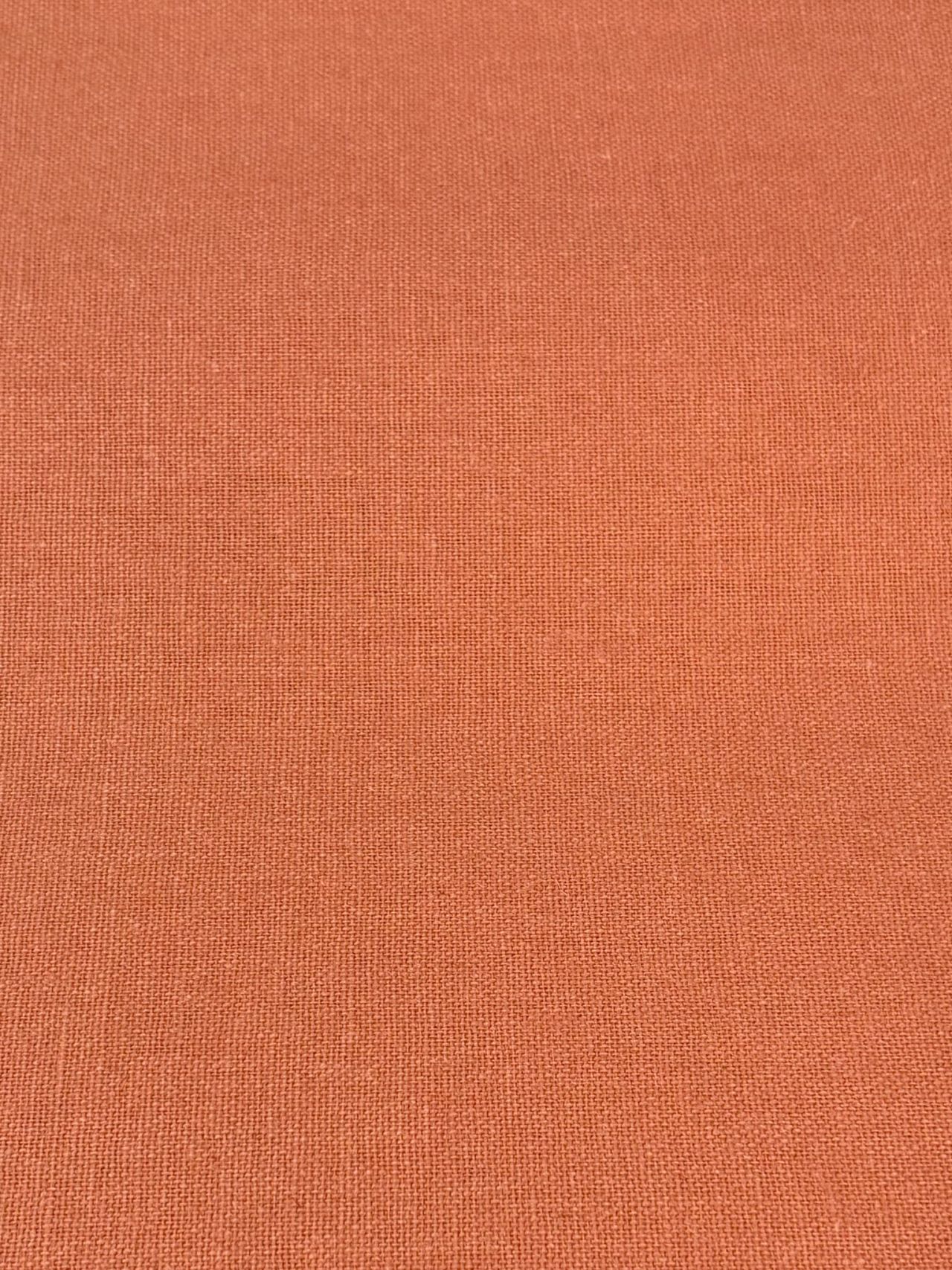 100% Linnen terracotta