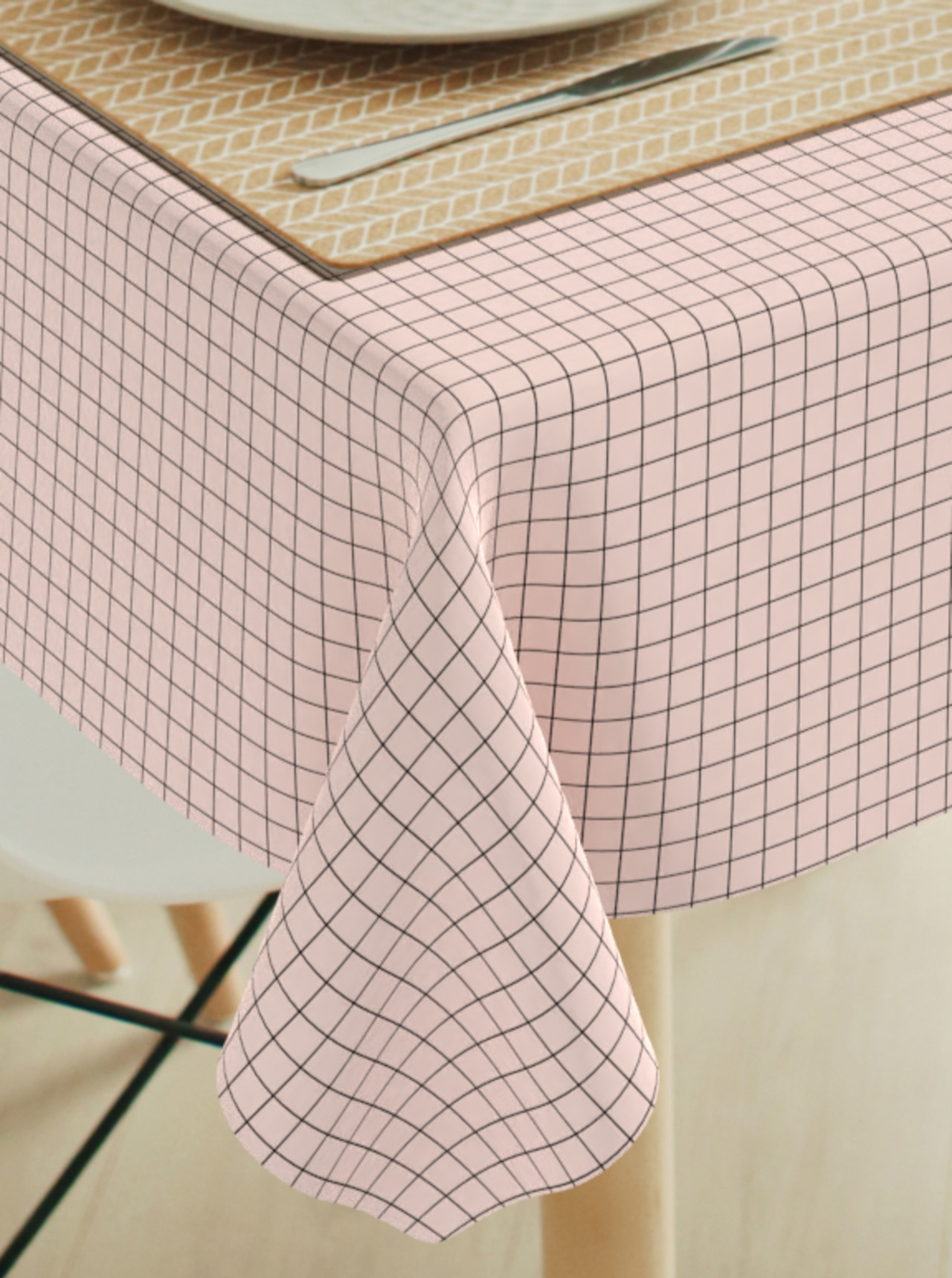 Grid black - fifties pink