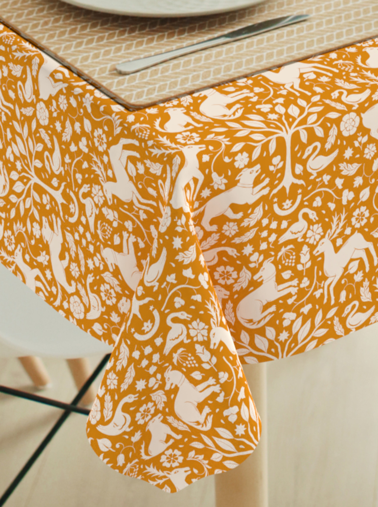 Medieval animals ocher