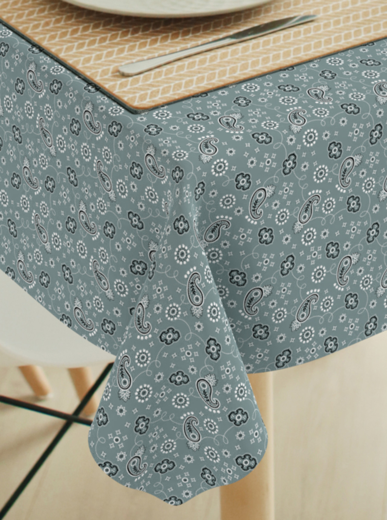 Tafelkleed Bandana ice blue