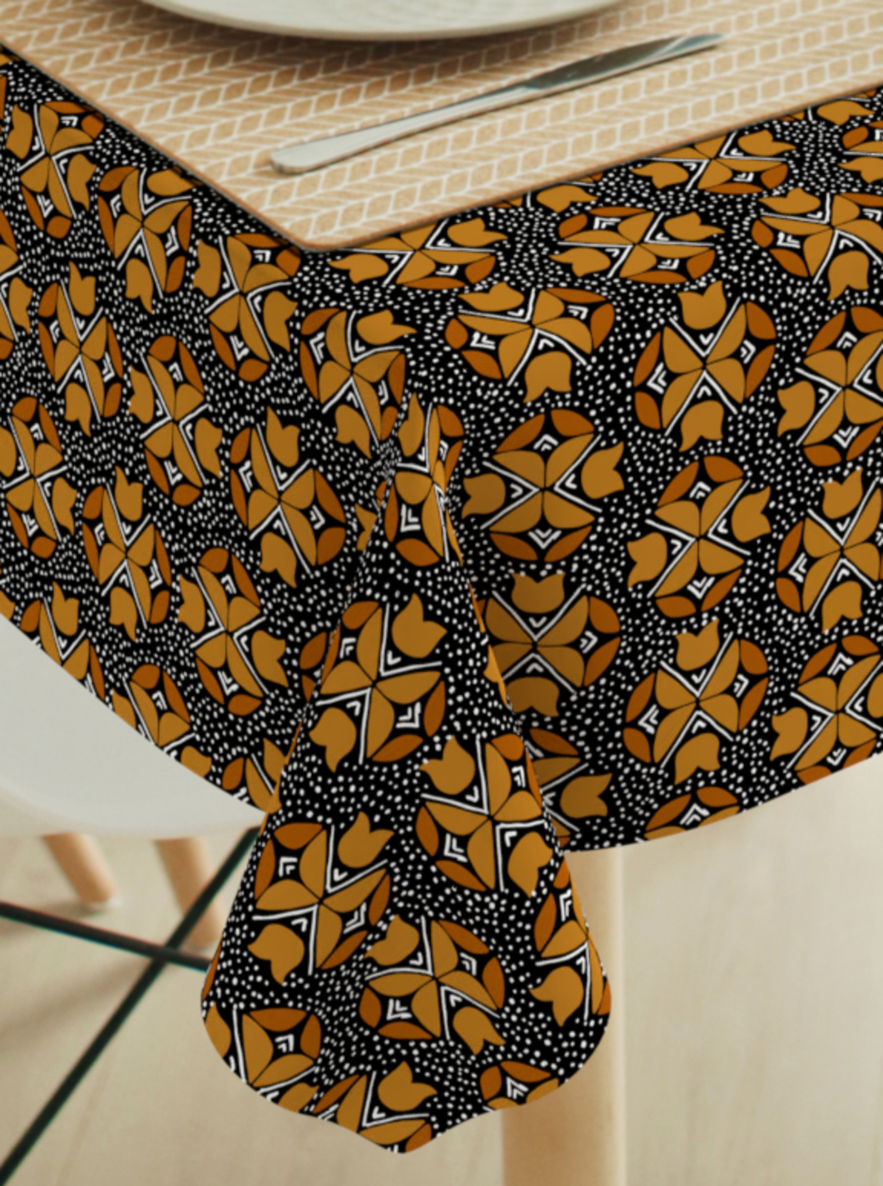 Afro tafelkleed Zuri bruin