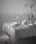 Tafellaken Margaux milky-silver