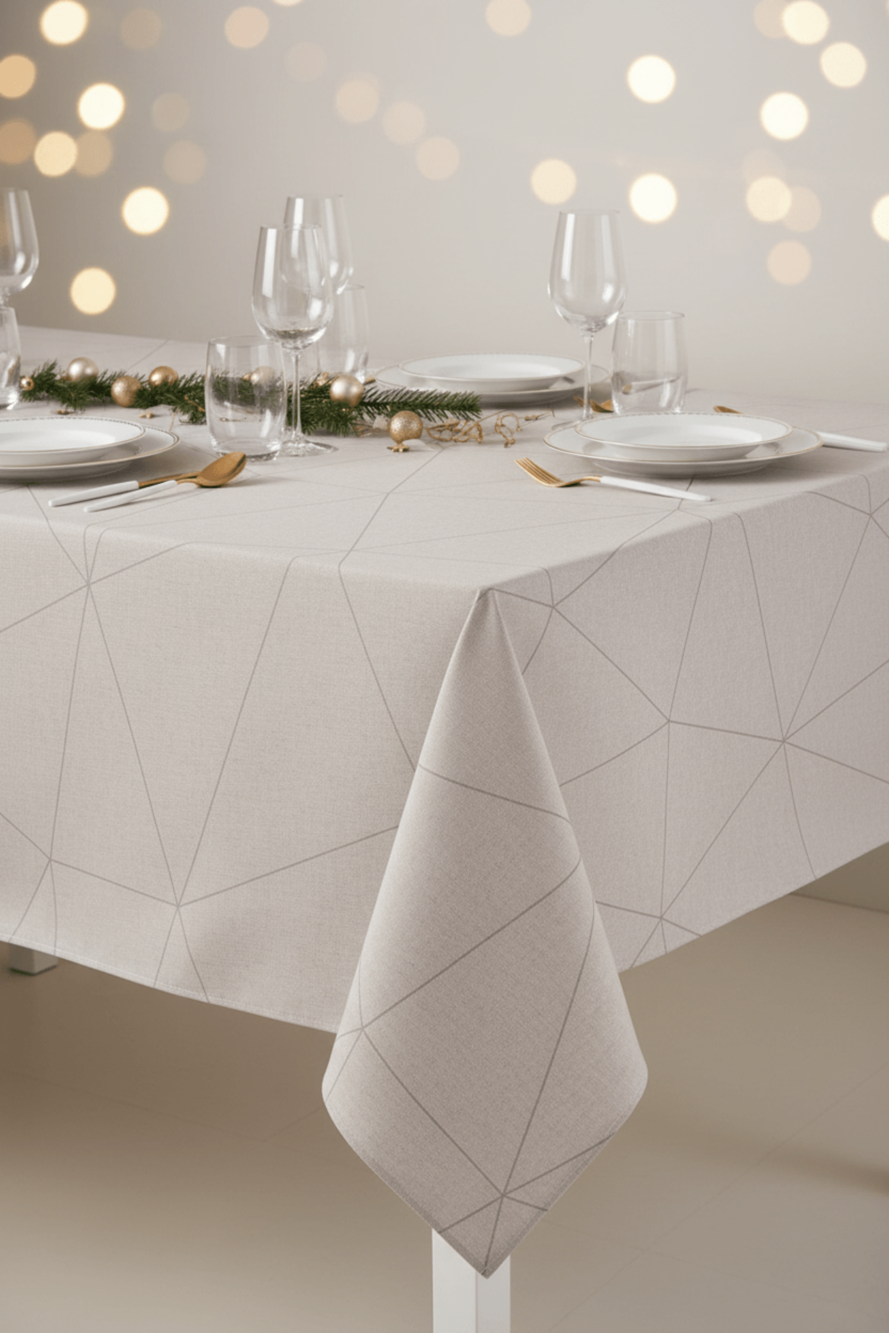 Tafelkleed Stig silver