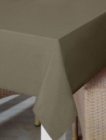 Linnenoptiek taupe molton rug