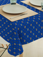 Tafelkleed Mireille kobalt blauw