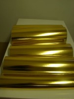 Plakfolie geborsteld goud