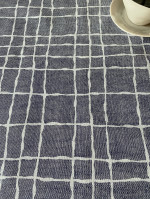 Tafelzeil ruit Kary effects zwart