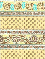 Streep Carlijn provencaals sand-turquoise gtl