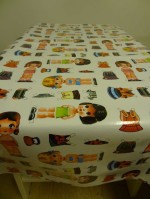 Tafelzeil dressed up girl