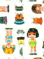 Tafelzeil dressed up girl