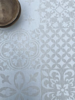 Tafelkleed Jacquard tiles natural