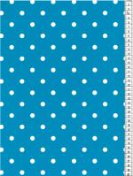 Plakfolie dots helderblauw 1 cm