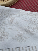 Tafelkleed Toile de Jouy rood