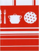 Keukengerei ruit rood 