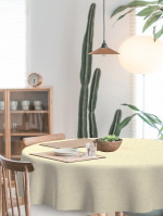 Lino Lizzy naturel 310, gecoate stof