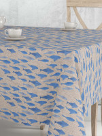 Tafelkleed Sardine lino blue