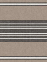 Tafelzeil streep effects zwart-naturelbruin